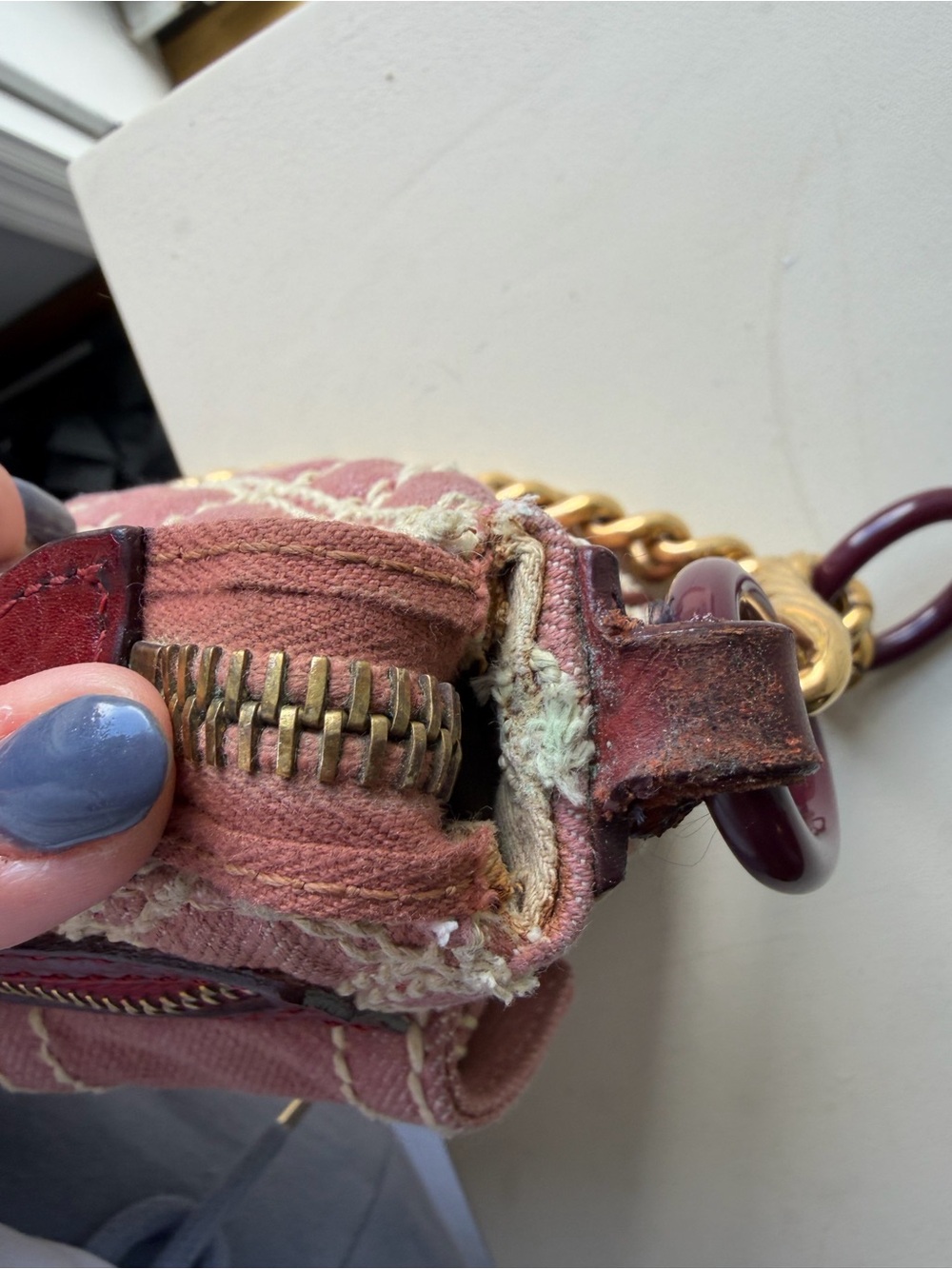 Marc Jacobs Vintage Quilted Denim Cammie Shoulder Bag - Picture 9 of 12